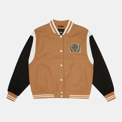 Vans Women's Piper Stadium Jacket Brown