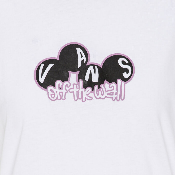 Vans Women's Rolling BFF T-Shirt White image number 2