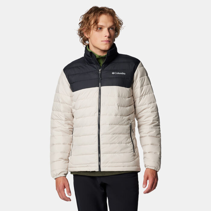 Columbia Men's Powder Lite II Full-Zip Hiking Jacket Beige Columbia Men's Powder Lite II Full-Zip Hiking Jacket Beige image number 0