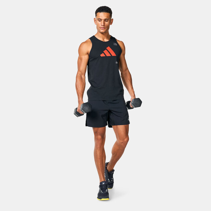 adidas Men's AEROREADY All-Gym Training Tank Top Black adidas Men's AEROREADY All-Gym Training Tank Top Black image number 2