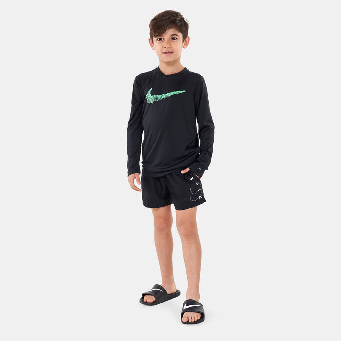 Nike Swim Kids' 4-inch Volley Shorts Black image number 2