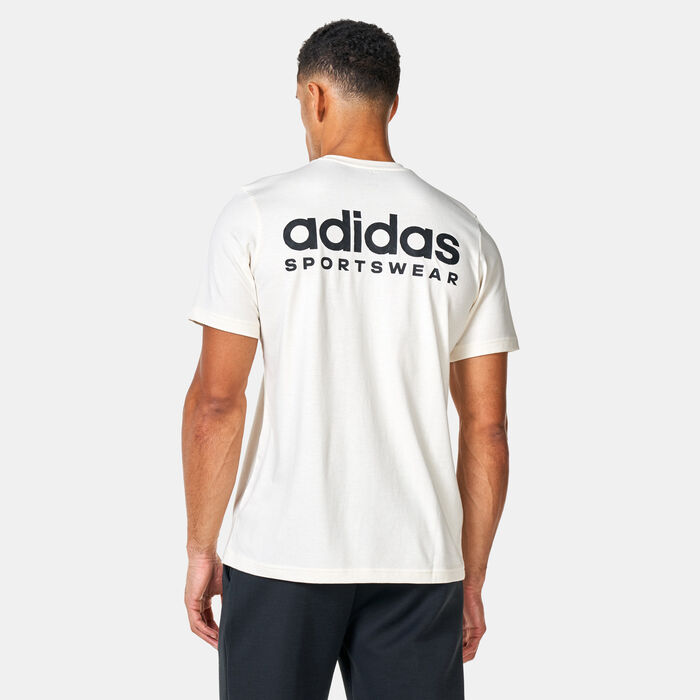 adidas Men's Molded Linear Graphic T-Shirt White image number 1