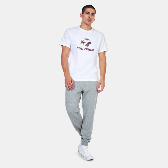 Converse Men's Winter Star Chevron Graphic T-Shirt White Converse Men's Winter Star Chevron Graphic T-Shirt White image number 1