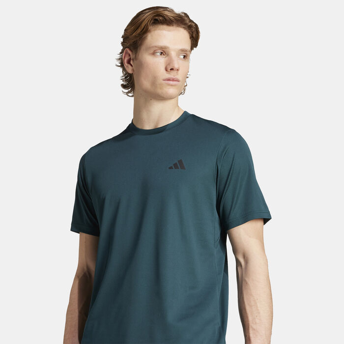adidas Men's Training Essentials Training T-Shirt Green adidas Men's Training Essentials Training T-Shirt Green image number 3