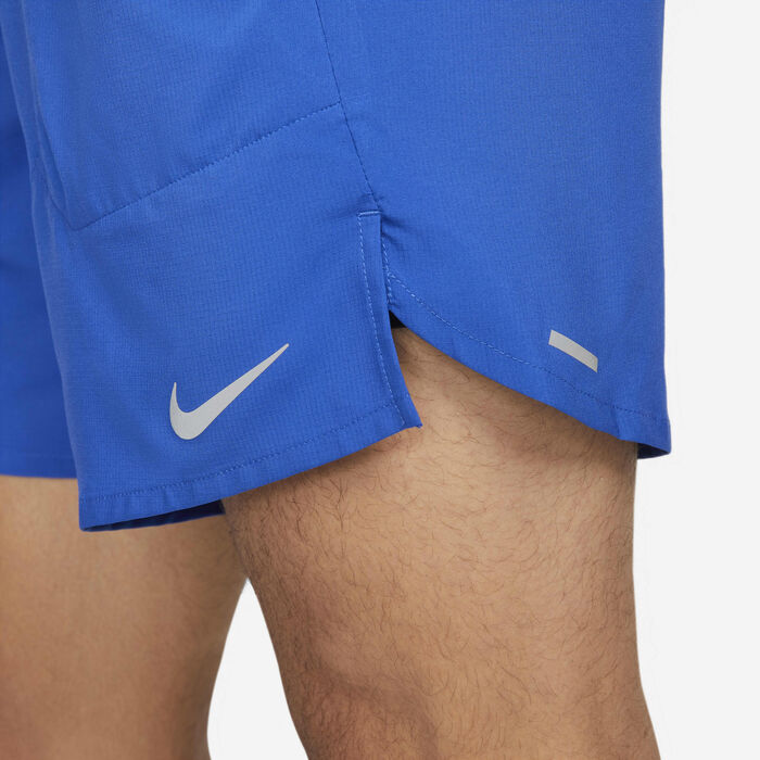 Nike Men's Stride Dri-FIT 2-in-1 Running Shorts Blue Nike Men's Stride Dri-FIT 2-in-1 Running Shorts Blue image number 4