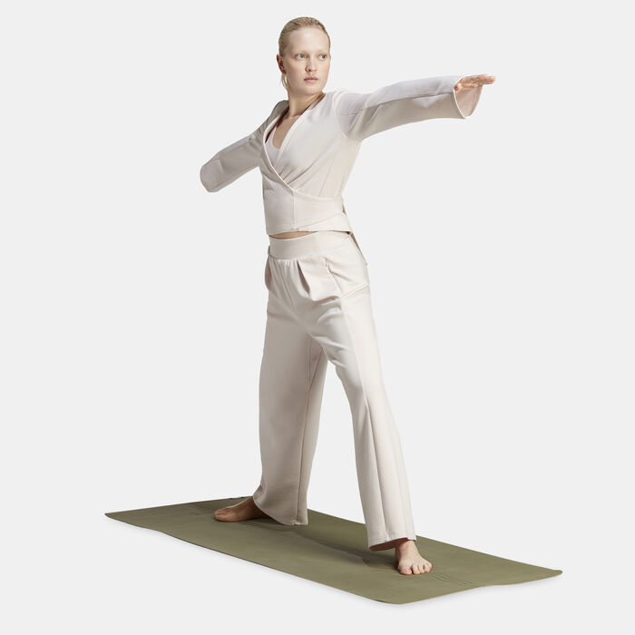 adidas Women's Yoga Cover-Up Training Top Beige image number 2