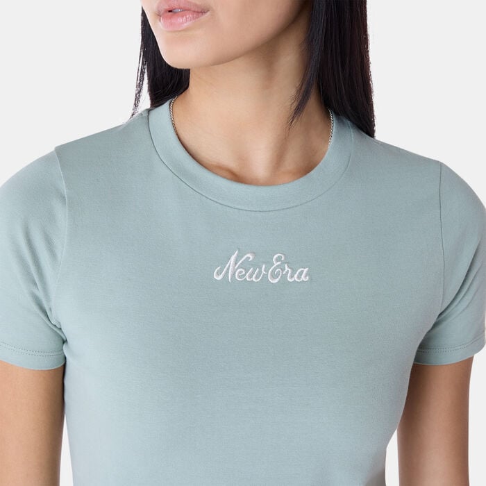 New Era Women's Slim Graphic T-Shirt Green New Era Women's Slim Graphic T-Shirt Green image number 3
