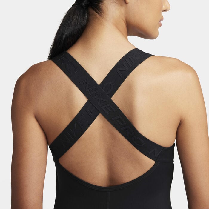 Nike Women's Pro Dri-FIT Bodysuit Black Nike Women's Pro Dri-FIT Bodysuit Black image number 3