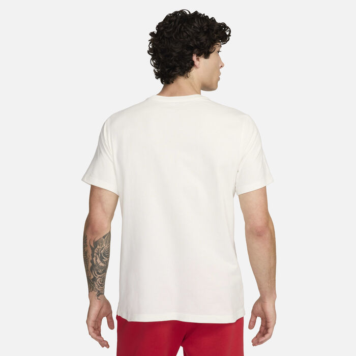 Nike Men's Liverpool F.C. Home Pitch Football T-Shirt White Nike Men's Liverpool F.C. Home Pitch Football T-Shirt White image number 1