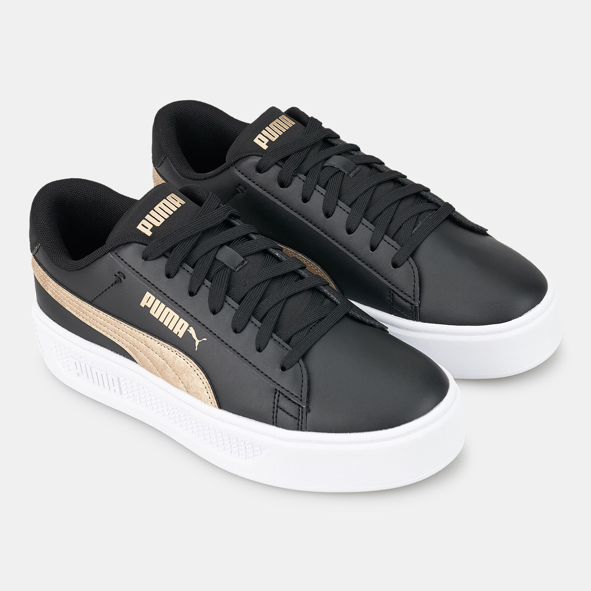 Buy PUMA Women s Smash Platform v3 Space Metallics Shoe Black in