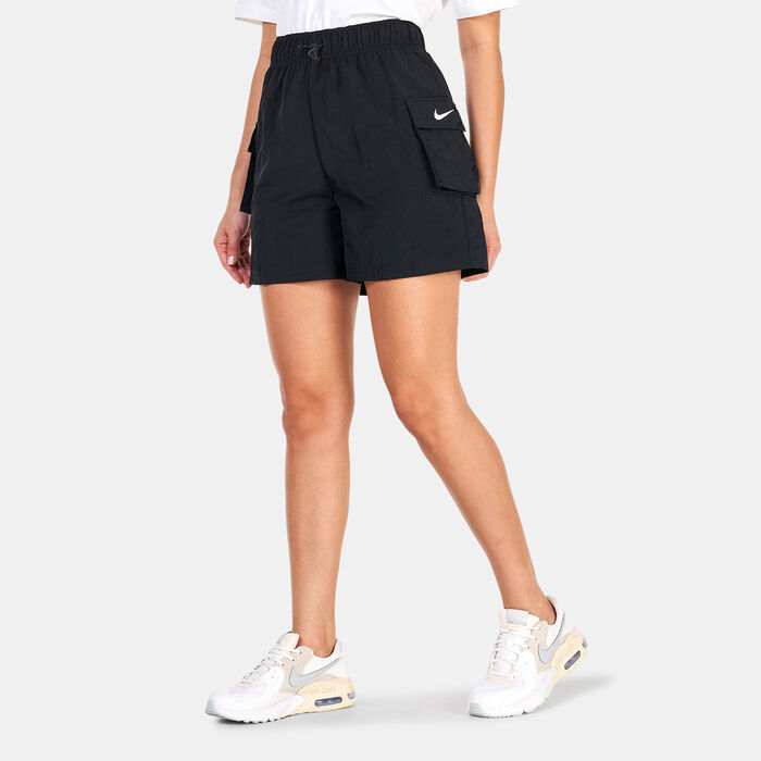 Nike Women's Sportswear Essential Woven Shorts Black image number 0