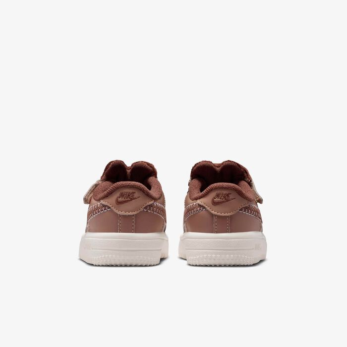 Nike Kids' Force 1 Low EasyOn Shoes Brown image number 5