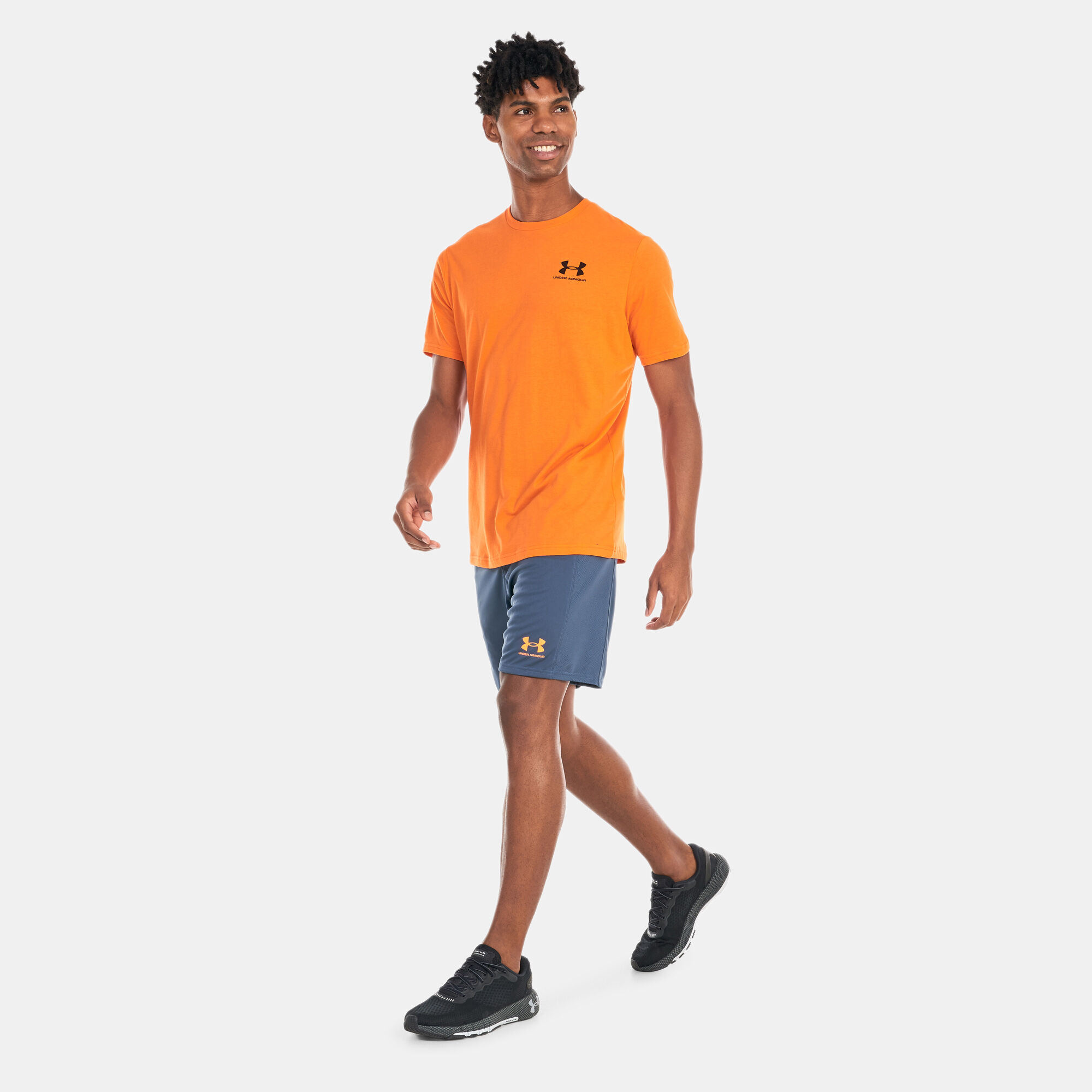 Under armour t shirt orange on sale