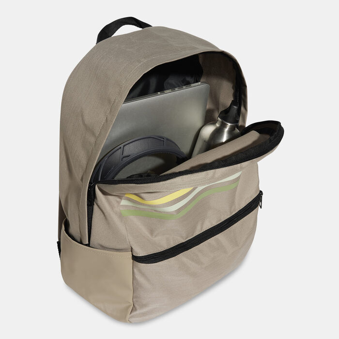 adidas Classic Horizontal 3-Stripes Backpack Beige adidas Classic Horizontal 3-Stripes Backpack Beige image number 2