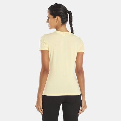 PUMA Women's Crystal Galaxy Graphic T-Shirt yellow