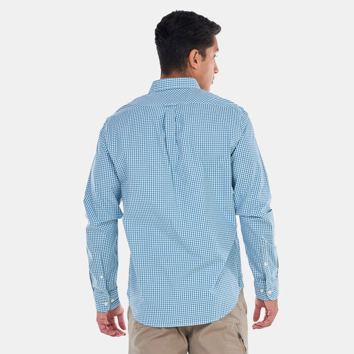 Timberland Men's Suncook River Poplin GIngham Shirt Pink Timberland Men's Suncook River Poplin GIngham Shirt Pink image number 1