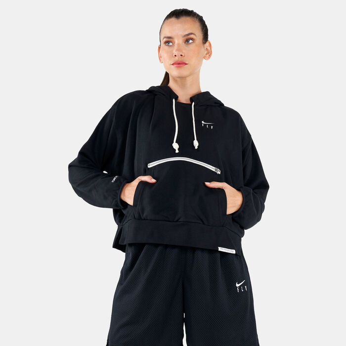 Nike Women's Dri-FIT Swoosh Hoodie Brown image number 0