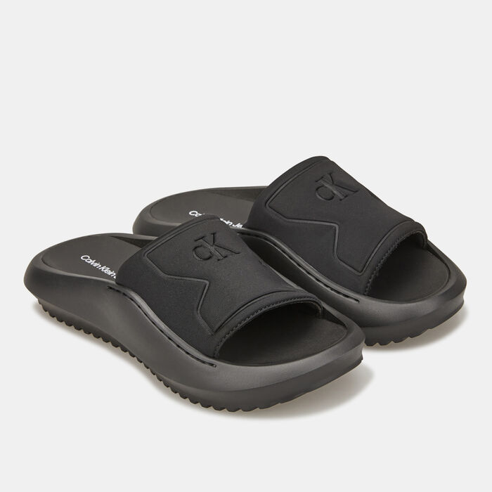 Calvin Klein Men's Hybrid Slides Black Calvin Klein Men's Hybrid Slides Black image number 0