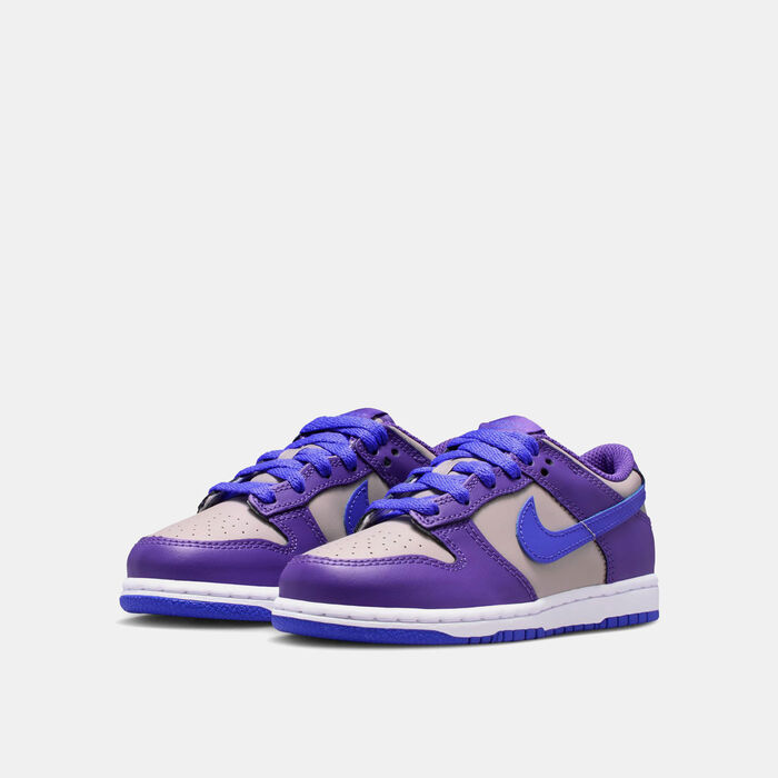 Nike Kids' Dunk Low Shoes Purple Nike Kids' Dunk Low Shoes Purple image number 1