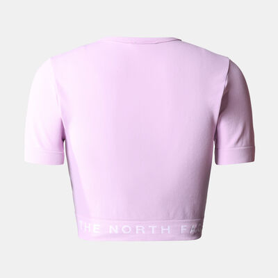 The North Face Women's Seamless Training Crop Top Purple