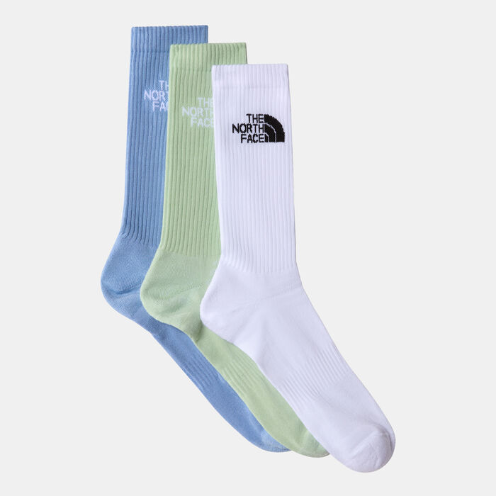 The North Face Multi Sport Cushioned Crew Socks (3 Pairs) White The North Face Multi Sport Cushioned Crew Socks (3 Pairs) White image number 0