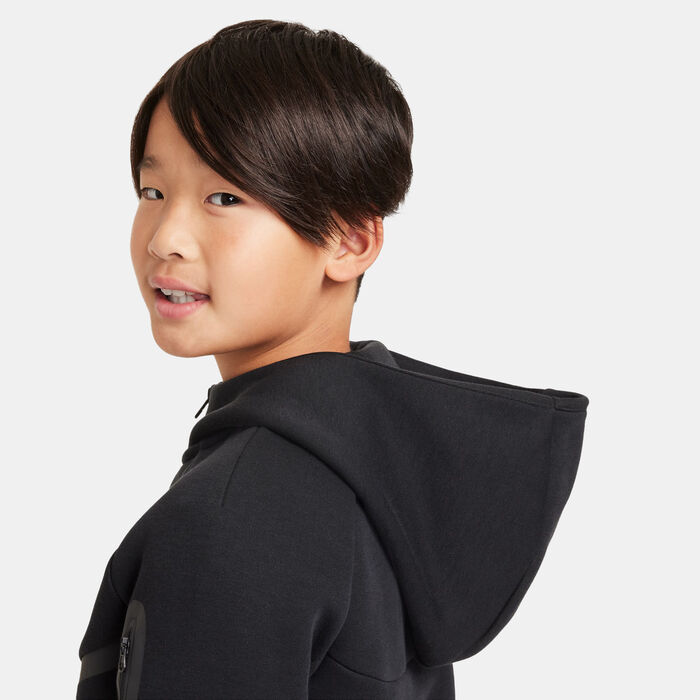 Nike Kids' Sportswear Tech Fleece Full-Zip Hoodie Black Nike Kids' Sportswear Tech Fleece Full-Zip Hoodie Black image number 5