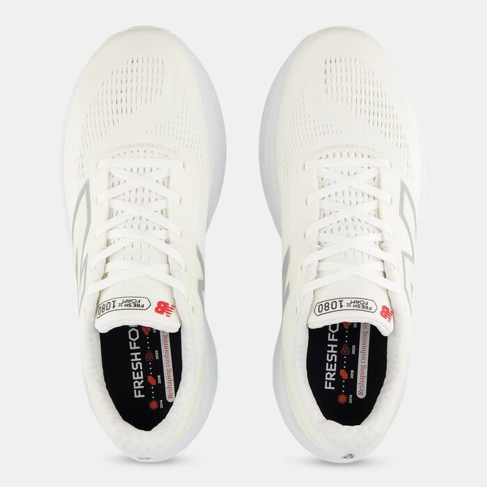 New Balance Men's Fresh Foam X 1080 v14 Running Shoes White New Balance Men's Fresh Foam X 1080 v14 Running Shoes White image number 4