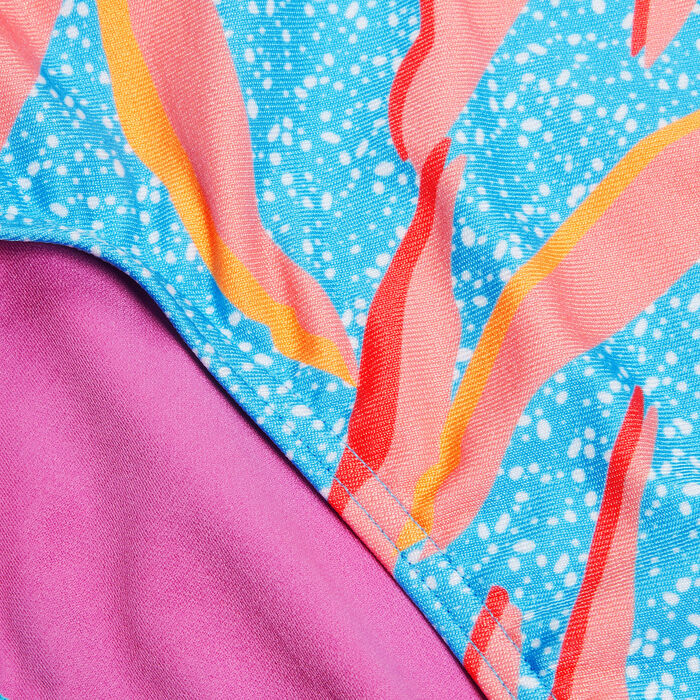 Speedo Kids' Digital Print One-Piece Swimsuit Blue image number 4