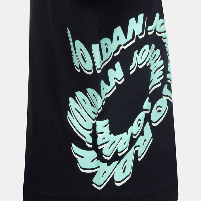 Nike Kids' Warped Galaxy Graphic T-Shirt Black image number 2