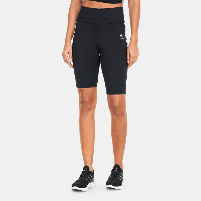 adidas Originals Women's High Waisted Primeblue Legging Shorts Black image number 0