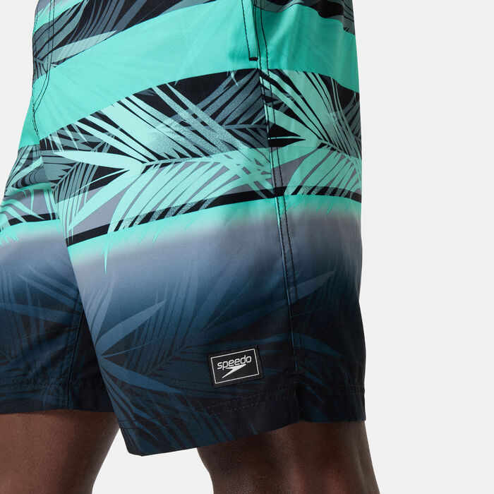 Speedo Men's Printed Bondi Swimming Shorts Black Speedo Men's Printed Bondi Swimming Shorts Black image number 4