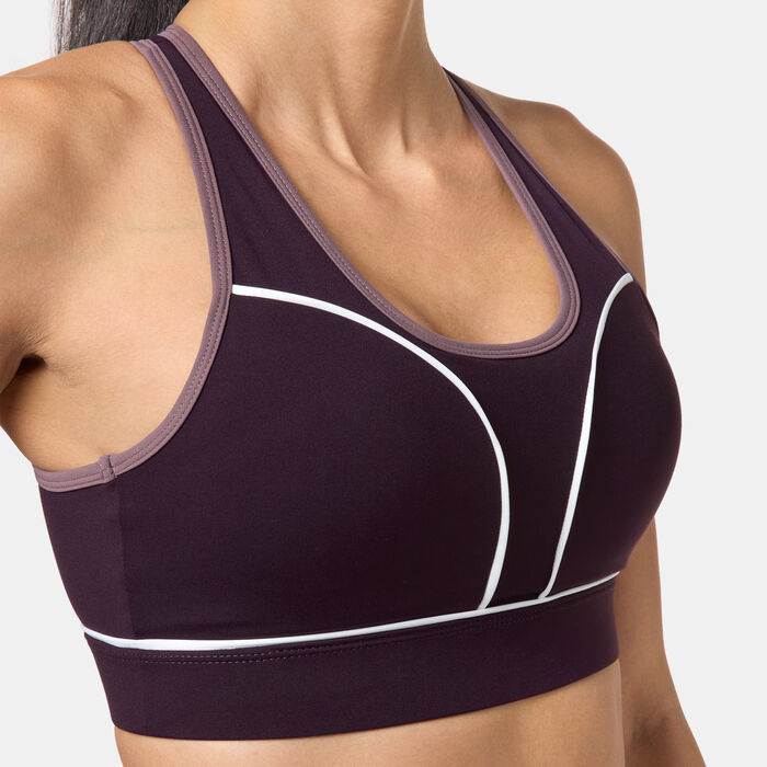 Sun and Sand Sports Women's Piping Sports Bra Purple image number 3