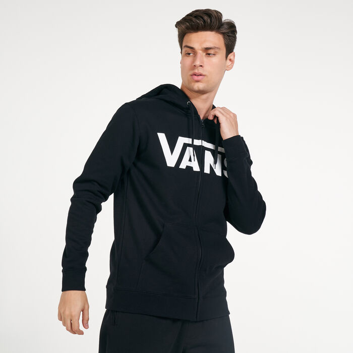 Vans Men's Classic Zip II Hoodie Black image number 0