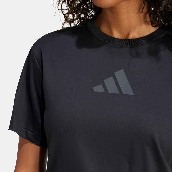 adidas Women's Z.N.E. T-Shirt Black image number 4