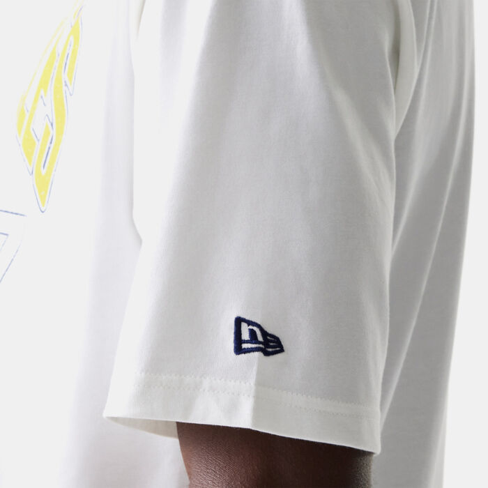 New Era Men's NBA LA Lakers Worn T-Shirt White New Era Men's NBA LA Lakers Worn T-Shirt White image number 3