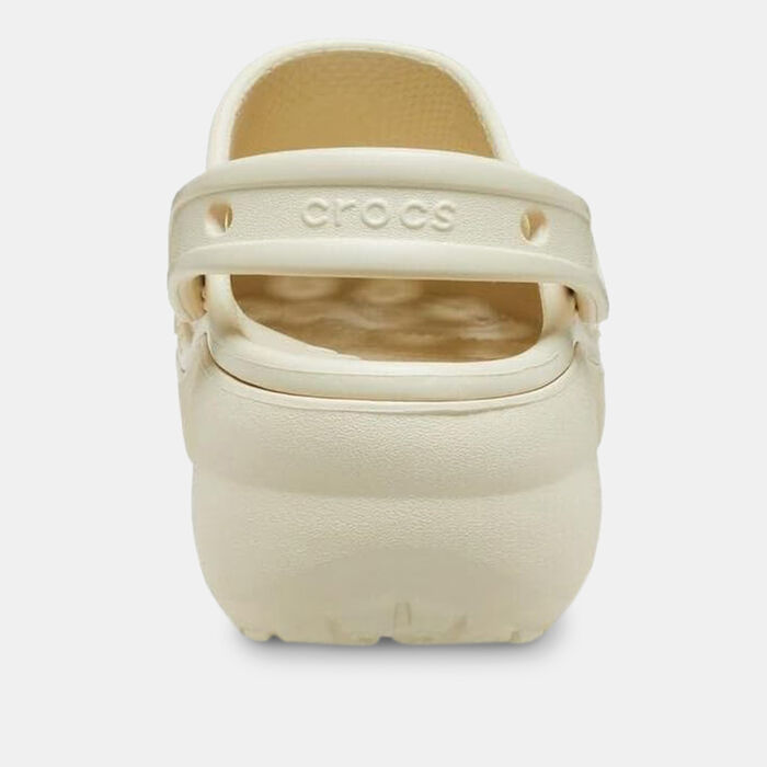 Crocs Women's Classic Platform Clogs Beige Crocs Women's Classic Platform Clogs Beige image number 6