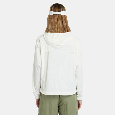 Timberland Women's Anti-UV Windbreaker Hoodie White Timberland Women's Anti-UV Windbreaker Hoodie White