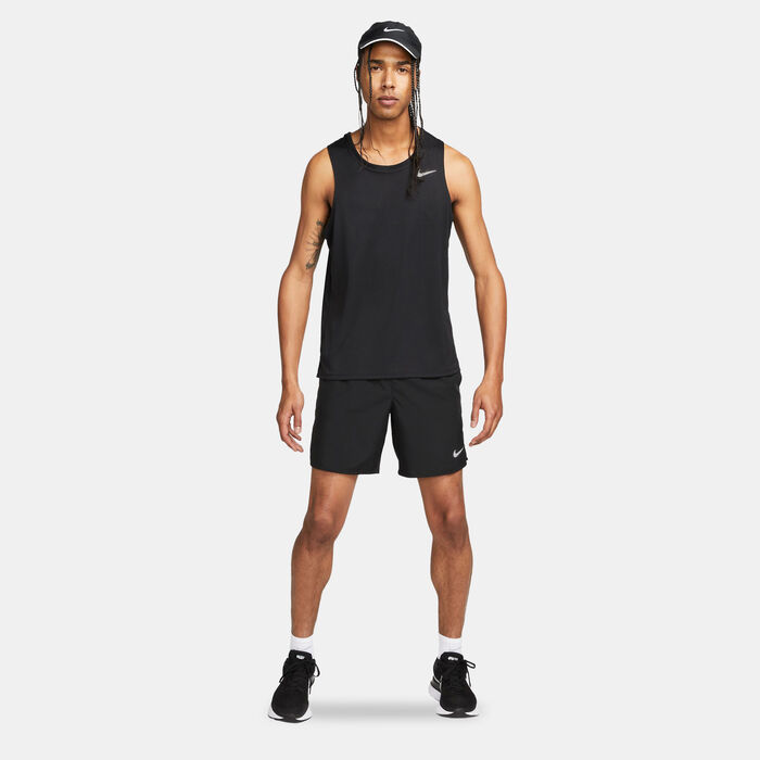 Nike Men's Miler Dri-FIT Running Tank Top Black Nike Men's Miler Dri-FIT Running Tank Top Black image number 2