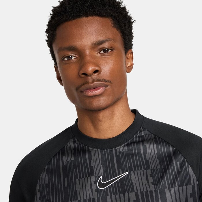 Nike Men's Academy+ Dri-FIT Football Top Black Nike Men's Academy+ Dri-FIT Football Top Black image number 3