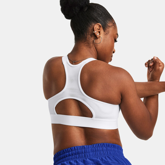 Under Armour Women's HeatGear Armour High-Support Training Sports Bra White Under Armour Women's HeatGear Armour High-Support Training Sports Bra White image number 1