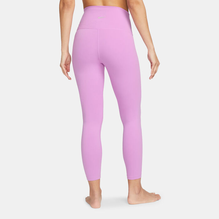 Buy Nike Women's Yoga Dri-FIT High-Rise 7/8 Leggings Purple in KSA