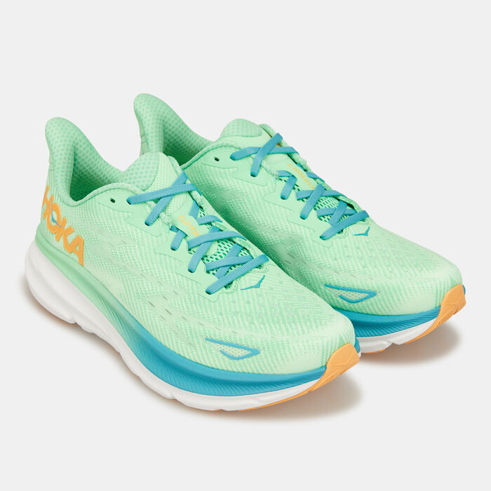 HOKA Men's Clifton 9 Running Shoe Green HOKA Men's Clifton 9 Running Shoe Green image number 2