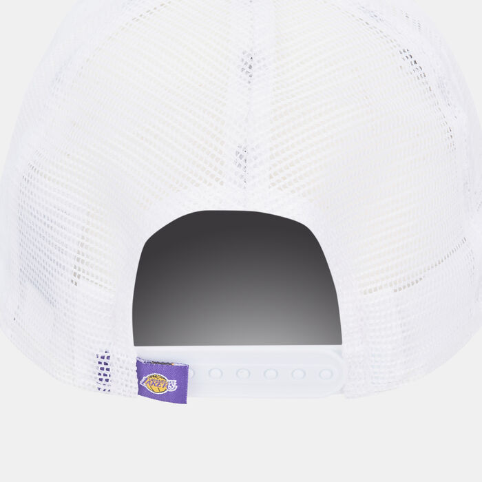 New Era Men's NBA Los Angeles Lakers Logo Trucker Cap White New Era Men's NBA Los Angeles Lakers Logo Trucker Cap White image number 1