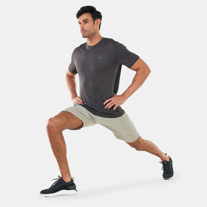 Under Armour Men's UA Training Vent Jacq T-Shirt Blue Under Armour Men's UA Training Vent Jacq T-Shirt Blue image number 2