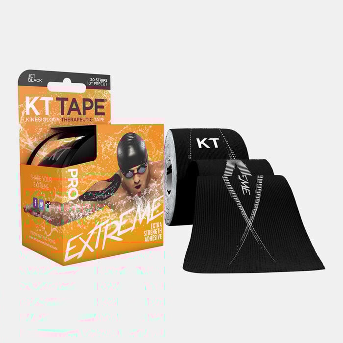 KT Tape Pro Extreme Pre-Cut Strips (20 Pcs) Black KT Tape Pro Extreme Pre-Cut Strips (20 Pcs) Black image number 0