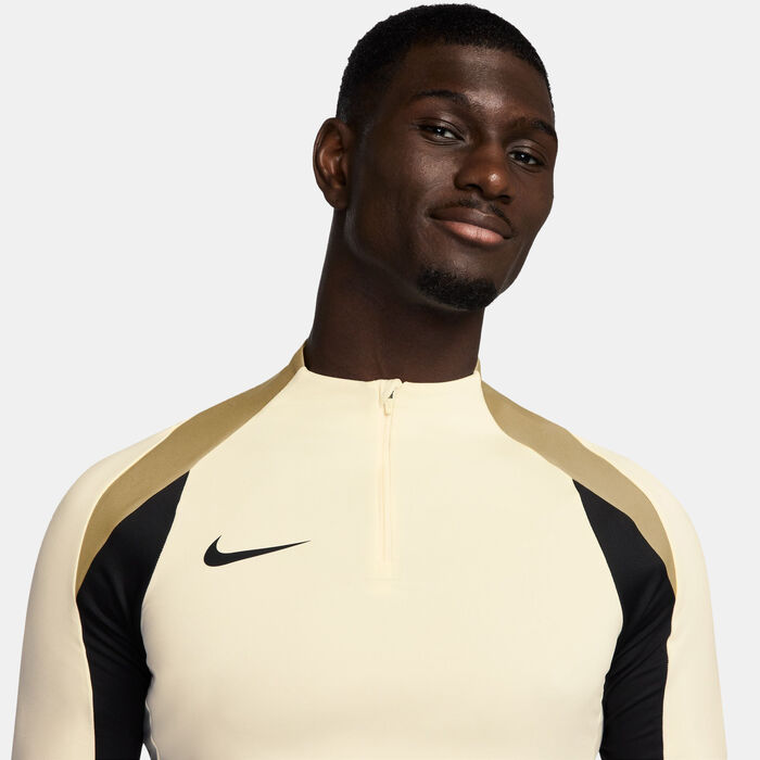 Nike Men's Strike Dri-FIT 1/2-Zip Football Drill Top Ivory image number 3