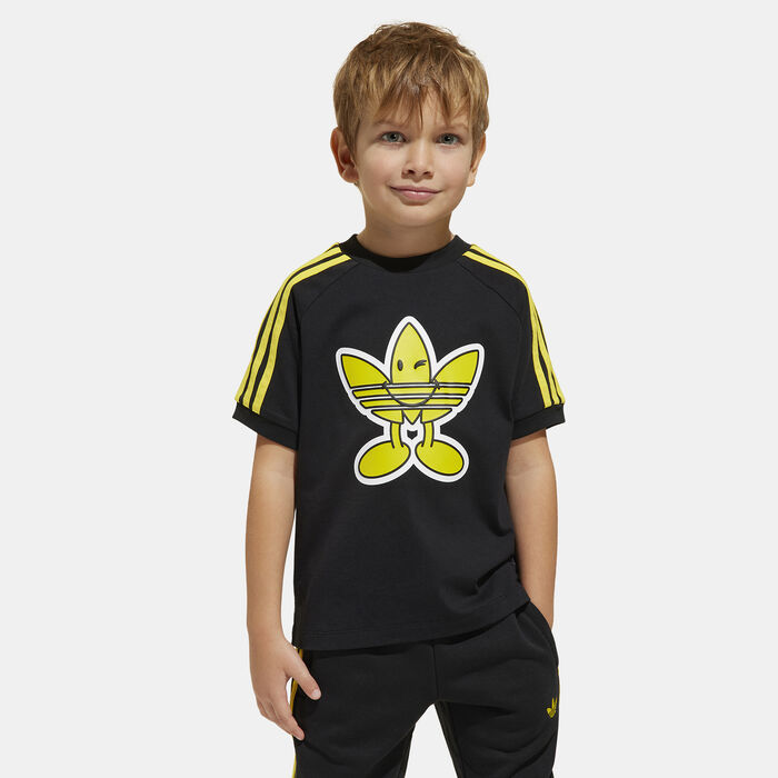 adidas Originals Kids' x Smiley World T-Shirt Black adidas Originals Kids' x Smiley World T-Shirt Black image number 0