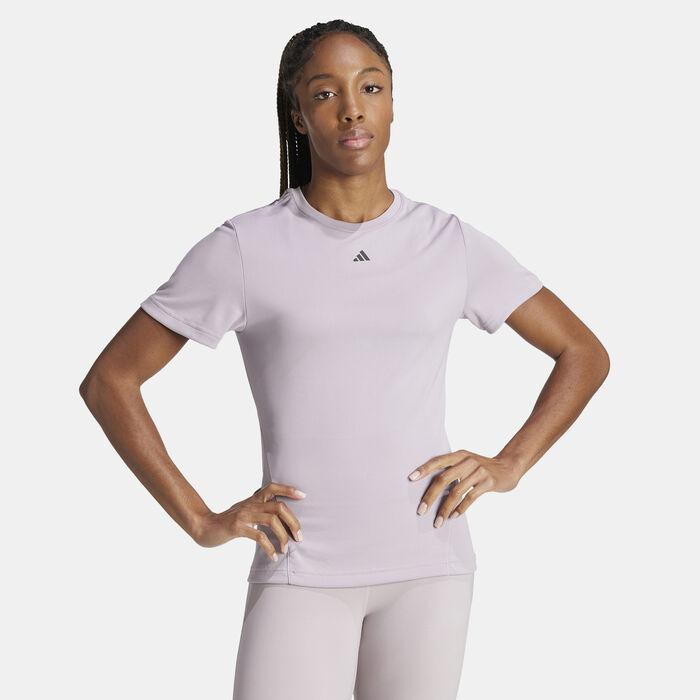 adidas Women's Designed for Training HEAT.RDY HIIT T-Shirt Purple adidas Women's Designed for Training HEAT.RDY HIIT T-Shirt Purple image number 0