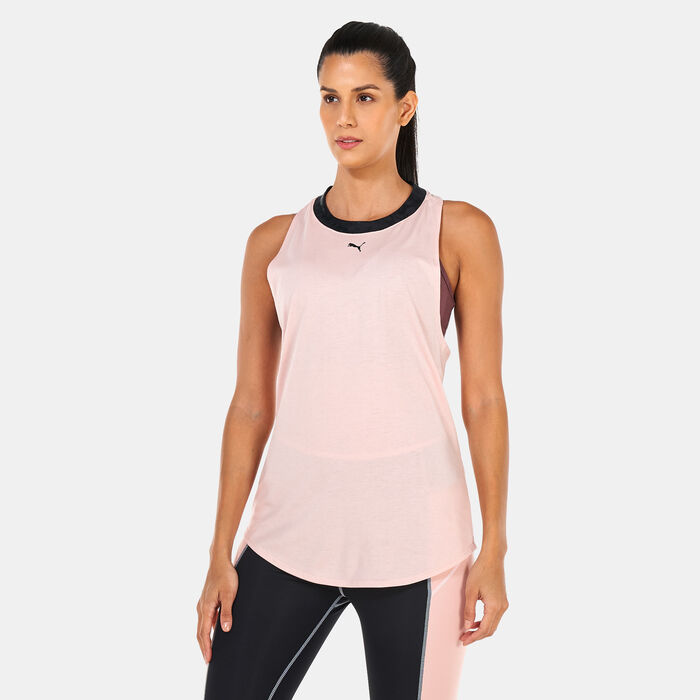 PUMA Women's Safari Glam Training Tank Top Pink PUMA Women's Safari Glam Training Tank Top Pink image number 0
