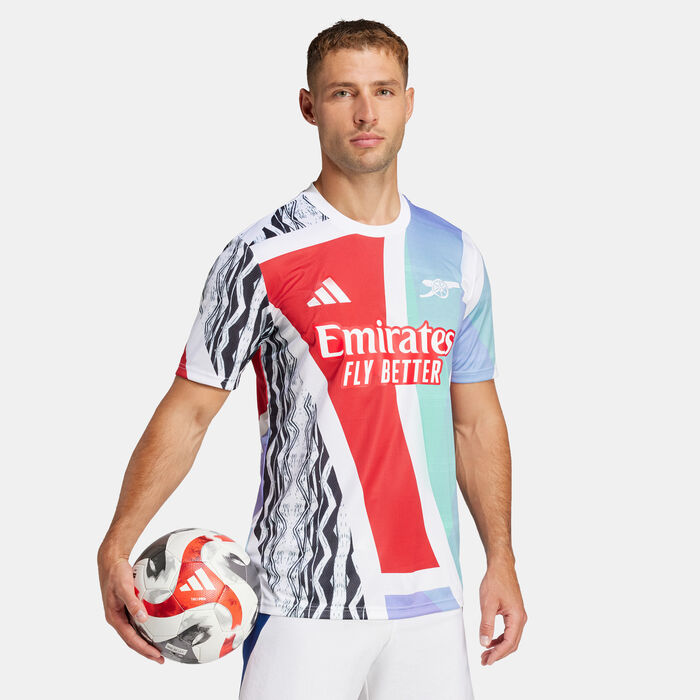 adidas Men's Arsenal 24/25 Pre-Match Football Top Black image number 2